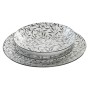 Tableware Home ESPRIT Light grey Porcelain 18 Pieces