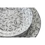 Assiettes Home ESPRIT Gris clair Porcelaine 18 Pièces