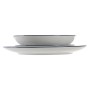 Tableware Home ESPRIT Blue Porcelain Stripes Mediterranean 18 Pieces