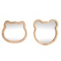 Wall mirror Home ESPRIT Natural 40 x 3 x 42 cm 40 x 3 x 43 cm (2 Units)