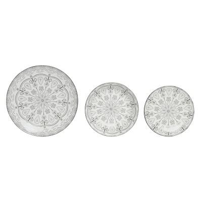 Tableware Home ESPRIT Light grey Porcelain Scandi 18 Pieces