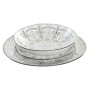 Assiettes Home ESPRIT Gris clair Porcelaine Scandi 18 Pièces