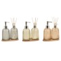 Bath Set Home ESPRIT Grey Orange Amber Bamboo Crystal 3 Pieces