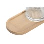 Bath Set Home ESPRIT Transparent Natural Bamboo Crystal Modern 3 Pieces