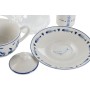 Teapot Home ESPRIT Blue White Crystal Porcelain