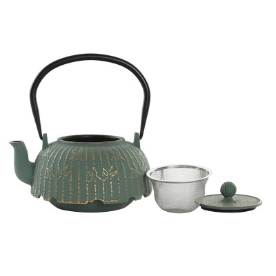 Teapot Home ESPRIT Green Bamboo Stainless steel Iron 1 L