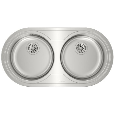 Évier double Teka 9025 DUETTA 2C Acier inoxydable