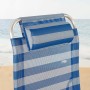 Reclining lounder Aktive Blue White 149 x 49 x 78 cm textilene Aluminium