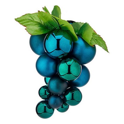 Boule de Noël Krist+ 01852 Bleu Plastique Raisins