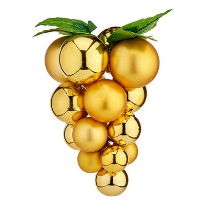 Boule de Noël Krist+ 01856 Doré Plastique Raisins