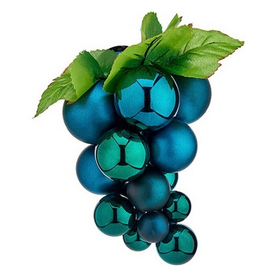 Boule de Noël Krist+ 01832 Bleu Plastique Raisins Petit