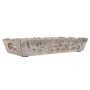 Set of trays Home ESPRIT White Natural Indian Man Stripped 40,5 x 25,5 x 6,5 cm (2 Units)