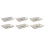 Valet Tray DKD Home Decor White Golden Aluminium Mango wood Elephant Buddha Indian Man 24 x 15 x 4 cm (6 Units)