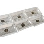 Valet Tray DKD Home Decor White Golden Aluminium Mango wood Elephant Buddha Indian Man 24 x 15 x 4 cm (6 Units)