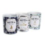 Candle DKD Home Decor Blue Wax Crystal 17 x 5 x 6 cm (3 Units)
