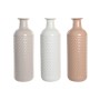 Vase DKD Home Decor Terracotta Light mauve Light Pink Dolomite 13 x 13 x 41 cm (3 Units)