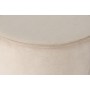 Footrest DKD Home Decor Beige Burgundy Velvet 40 x 40 x 42 cm (2 Units)