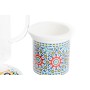 Cup with Tea Filter DKD Home Decor Multicolour Orange Tile Arab 300 ml (2 Units)