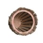 Set of Planters Home ESPRIT Brown Paolownia wood 35 x 35 x 45 cm (2 Pieces)
