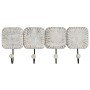 Portemanteau Home ESPRIT Blanc Noir Fer Bois de manguier Urbaine 41 x 7 x 17 cm