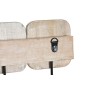 Wall mounted coat hanger Home ESPRIT White Black Iron Mango wood Urban 41 x 7 x 17 cm