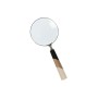 Decorative Figure Home ESPRIT Bicoloured Colonial Magnifying glass 10 x 2,5 x 24,5 cm (2 Units)