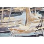 Painting Home ESPRIT Blue Green Grey Pink Yachts Mediterranean (2 Units)