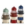 Decorative Figure Home ESPRIT Blue Red Cream Sky blue 13 x 13 x 32 cm (3 Units)