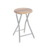 Stool Confortime Wood Metal 30 x 30 x 46 cm (6 Units)