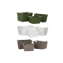 Set de basket Home ESPRIT Vert Gris Crème Bois polypropylène (3 Pièces) (3 Unités)