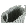 Basket set Home ESPRIT Green Grey Pink Rope (2 Pieces) (3 Units)