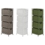 Caisson à Tiroirs Home ESPRIT Vert Gris Crème 24 x 18 x 68 cm (3 Unités)