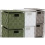Caisson à Tiroirs Home ESPRIT Vert Gris Crème 24 x 18 x 68 cm (3 Unités)