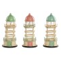 Figurine Décorative Home ESPRIT Bleu Vert Rose 13 x 13 x 27,5 cm (3 Unités)