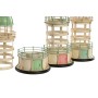 Figurine Décorative Home ESPRIT Bleu Vert Rose 13 x 13 x 27,5 cm (3 Unités)