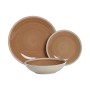 Tableware Home ESPRIT White Orange Stoneware 18 Pieces