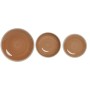 Tableware Home ESPRIT White Orange Stoneware 18 Pieces