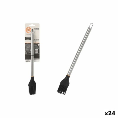 Kitchen Brush MasterChef Silicone Stainless steel 31 cm (24 Units)
