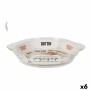 Serving Platter Quttin Quttin Glass 23,9 x 20,4 x 4,4 cm (6 Units)