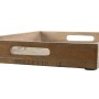 Set of trays Home ESPRIT White Natural Indian Man 44 x 29 x 5 cm (2 Units)
