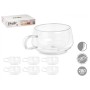 Tasse Vivalto OCT-DG23213L Transparent 280 ml (6 Unités)