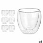 Glass for water Vivalto OCT-DG2319 Transparent Borosilicate Glass 100 ml (6 Units)