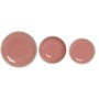 Tableware Home ESPRIT White Pink Stoneware 18 Pieces