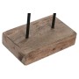 Decorative Figure Home ESPRIT Brown Silver Natural 19 x 9 x 28 cm (2 Units)