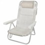 Chaise Pliante Aktive Blanc 48 x 46 x 84 cm Plage