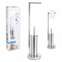 Toilet Paper Holder with Brush Stand Confortime 18,5 x 74 cm (4 Units)