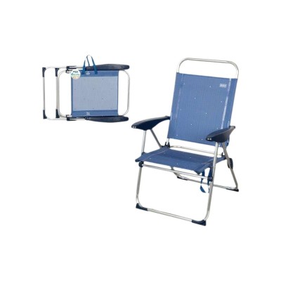 Folding Chair Aktive Blue 65 x 60 x 38 cm