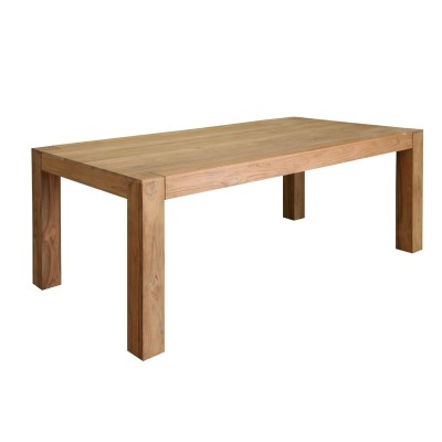 Dining Table Home ESPRIT Brown Teak 200 x 100 x 76 cm