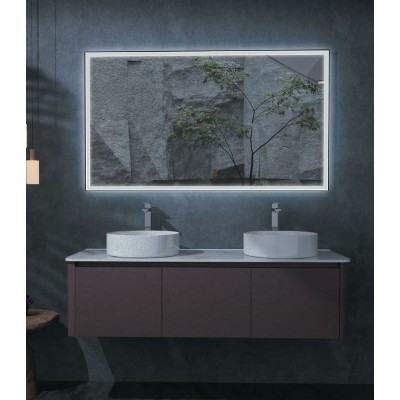 Bathroom mirror with LED light Ledimex SUIZ010-140NG 140 x 80 cm