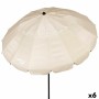 Parasol Aktive Crème Aluminium 240 x 235 x 240 cm (6 Unités)